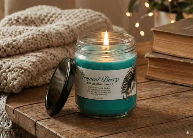 Tropical Breeze Scented Candles: A Refreshing Way to Eliminate Odors and Elevate Any Space
