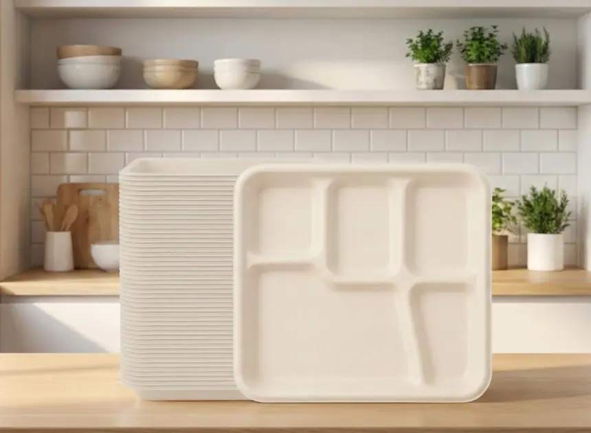 5 Compartment Bagasse Plates: The Smart Eco-Friendly Choice for Modern Food Service