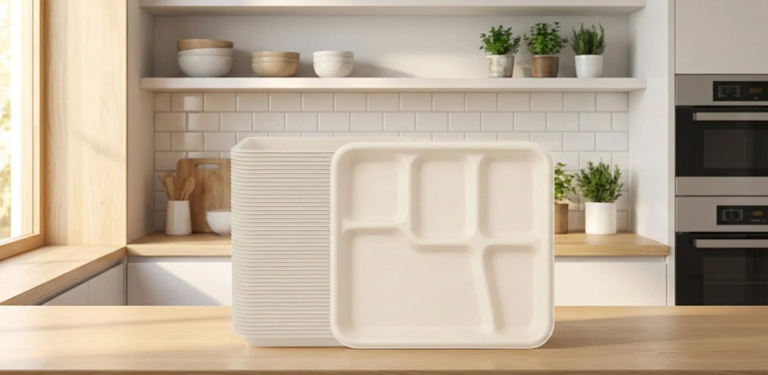 5 Compartment Bagasse Plates: The Smart Eco-Friendly Choice for Modern Food Service