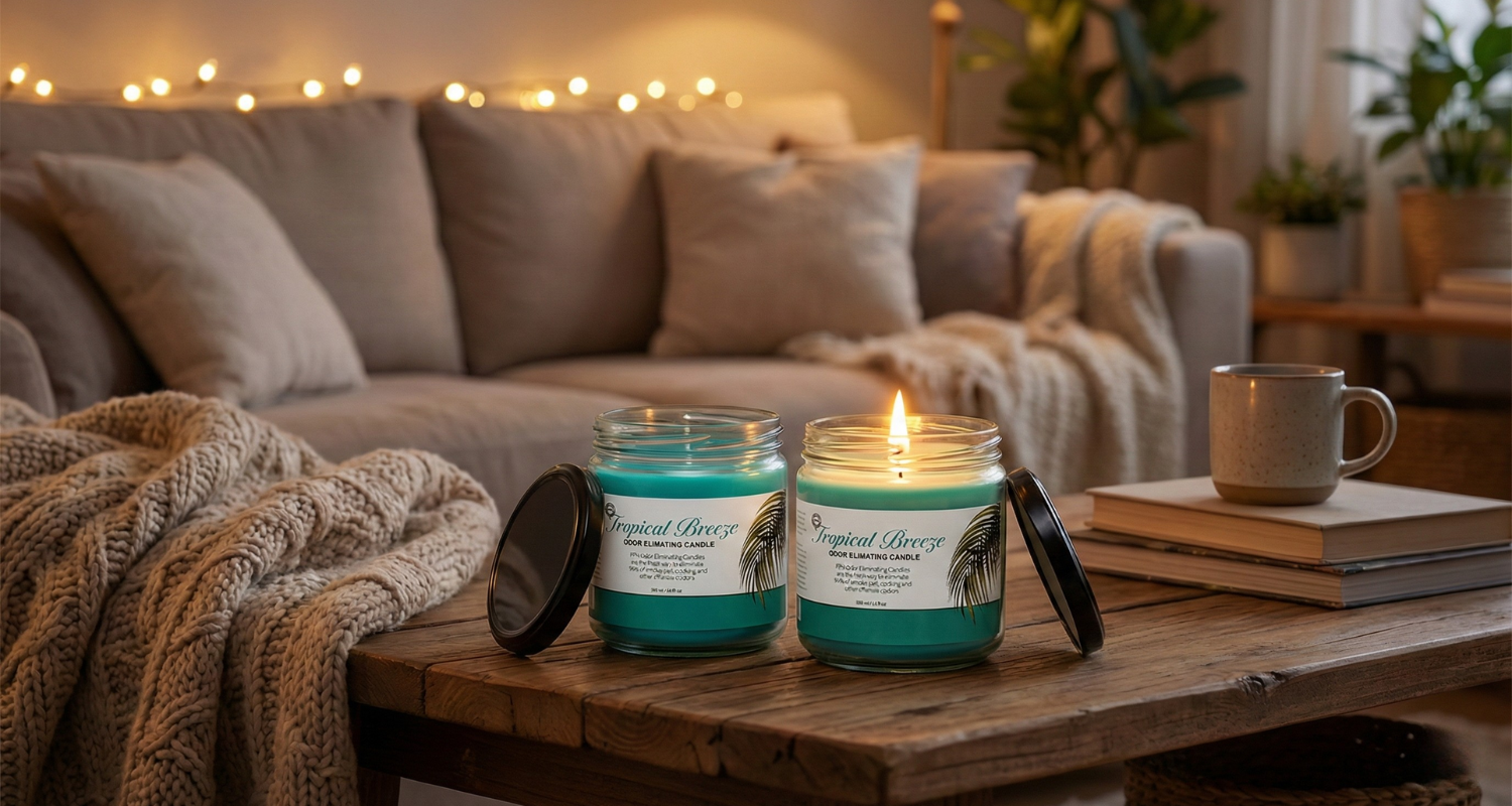 Tropical Breeze Scented Candle – Bring Paradise Into Every Room